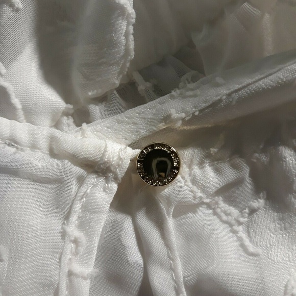 Marc New York White Short Sleeve Blouse XL - Picture 8 of 8